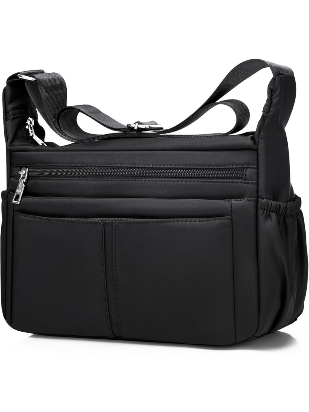 Classic Black Crossbody Organizer Bag